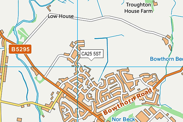 CA25 5ST map - OS VectorMap District (Ordnance Survey)