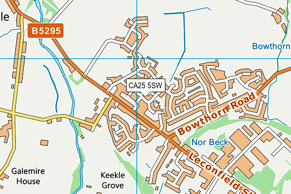 CA25 5SW map - OS VectorMap District (Ordnance Survey)