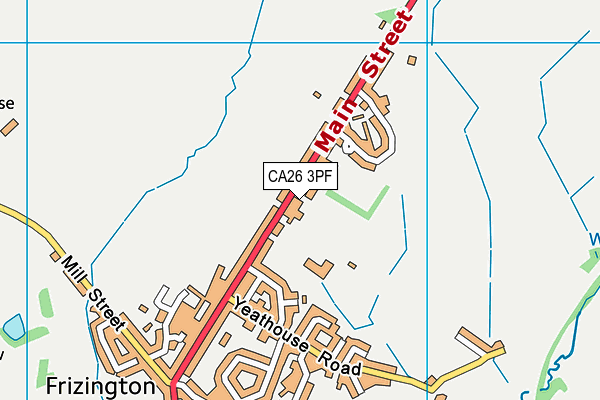 Frizington Jubilee Field map (CA26 3PF) - OS VectorMap District (Ordnance Survey)