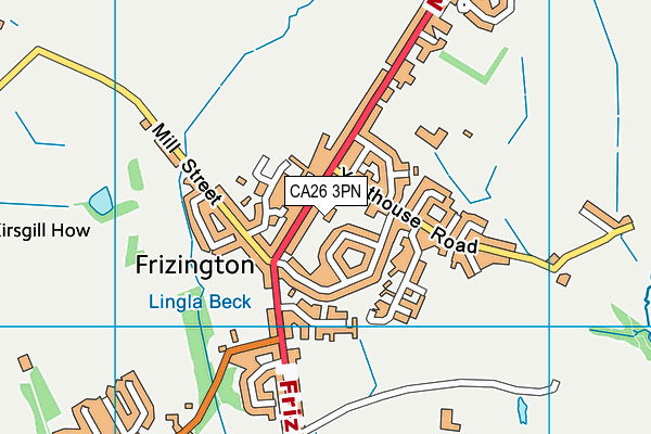 CA26 3PN map - OS VectorMap District (Ordnance Survey)