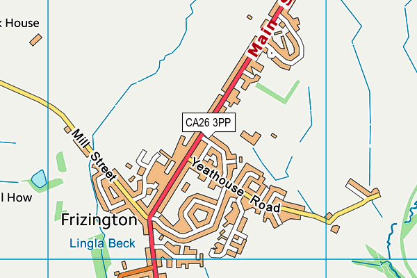 CA26 3PP map - OS VectorMap District (Ordnance Survey)