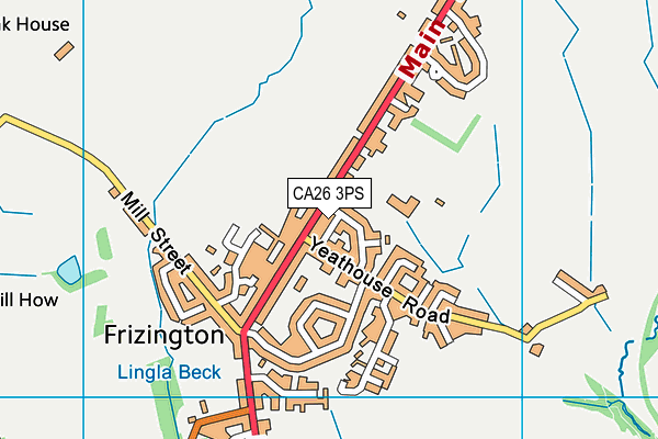 CA26 3PS map - OS VectorMap District (Ordnance Survey)