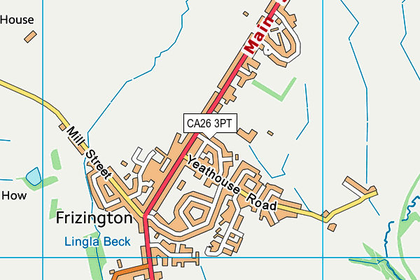 CA26 3PT map - OS VectorMap District (Ordnance Survey)