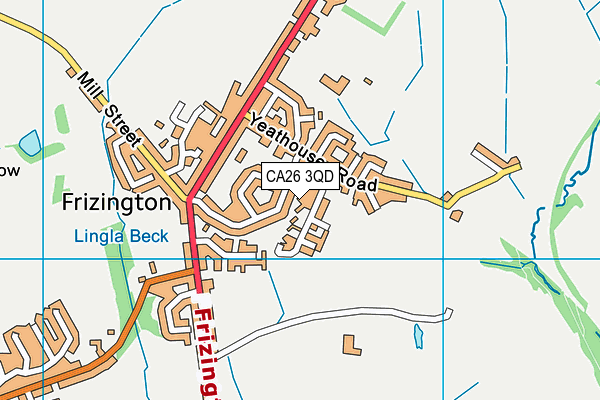 CA26 3QD map - OS VectorMap District (Ordnance Survey)