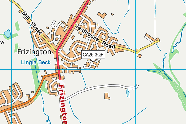 CA26 3QF map - OS VectorMap District (Ordnance Survey)