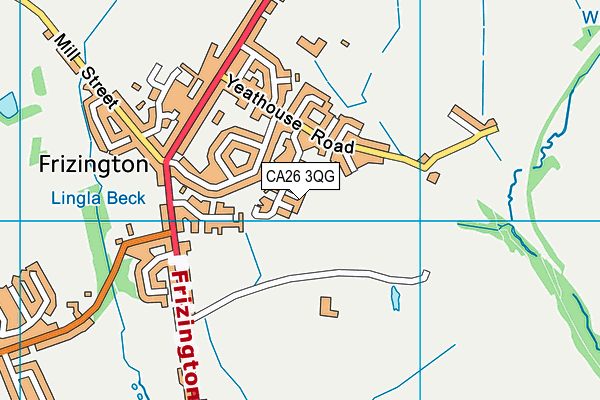 CA26 3QG map - OS VectorMap District (Ordnance Survey)