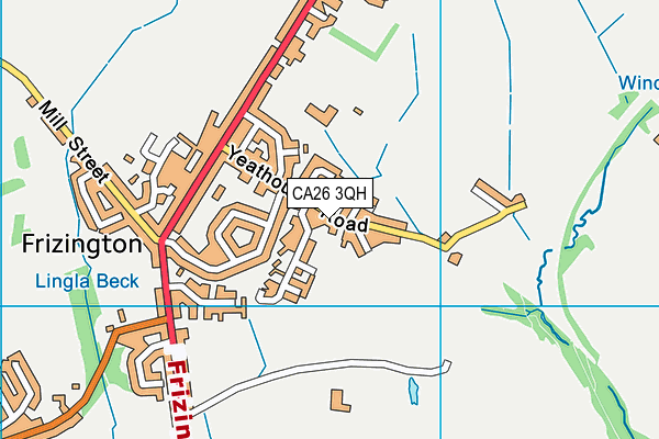 CA26 3QH map - OS VectorMap District (Ordnance Survey)