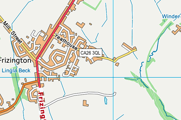 CA26 3QL map - OS VectorMap District (Ordnance Survey)
