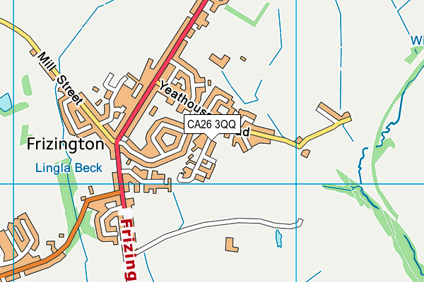 CA26 3QQ map - OS VectorMap District (Ordnance Survey)