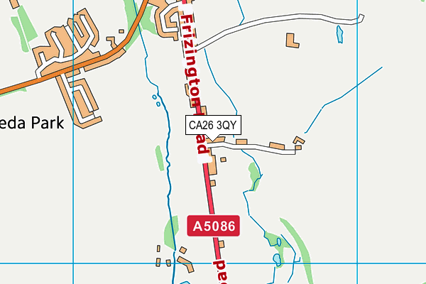 CA26 3QY map - OS VectorMap District (Ordnance Survey)
