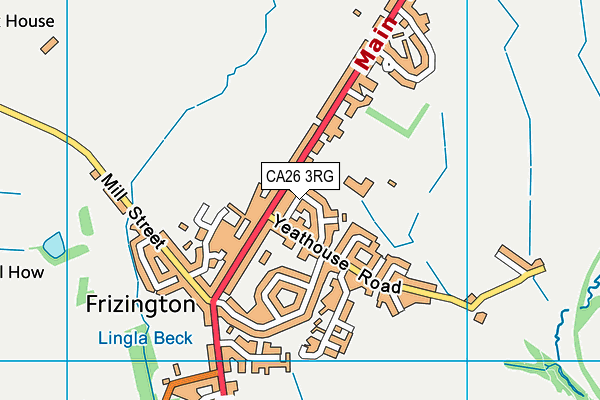 CA26 3RG map - OS VectorMap District (Ordnance Survey)