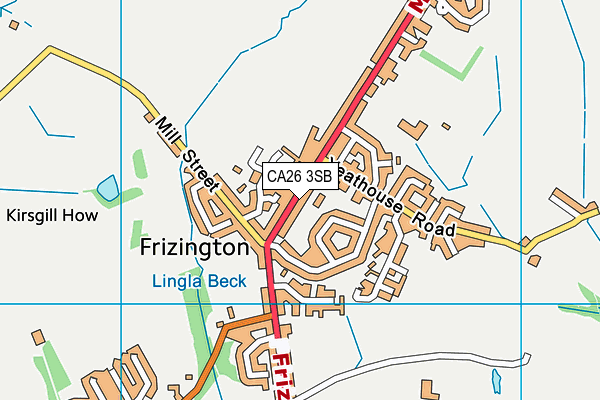 CA26 3SB map - OS VectorMap District (Ordnance Survey)