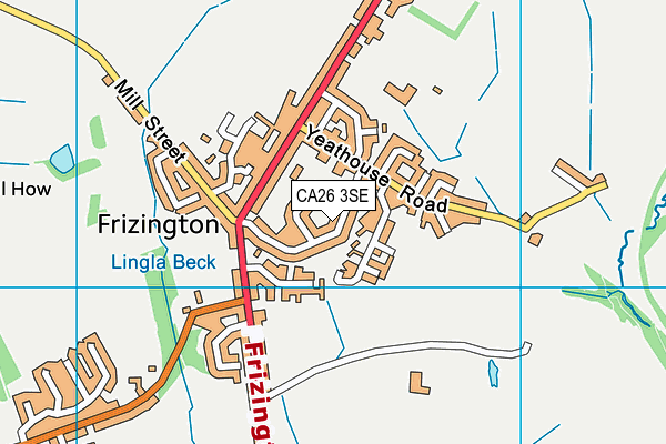 CA26 3SE map - OS VectorMap District (Ordnance Survey)