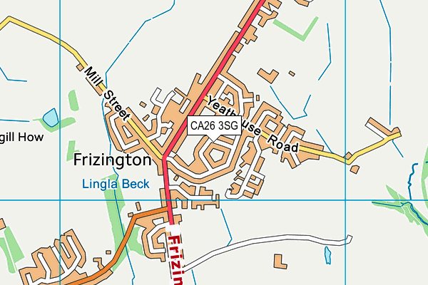 CA26 3SG map - OS VectorMap District (Ordnance Survey)