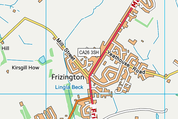 CA26 3SH map - OS VectorMap District (Ordnance Survey)