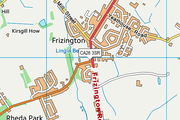 CA26 3SR map - OS VectorMap District (Ordnance Survey)