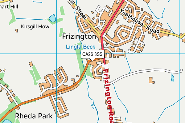 CA26 3SS map - OS VectorMap District (Ordnance Survey)