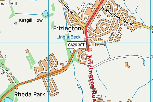 CA26 3ST map - OS VectorMap District (Ordnance Survey)