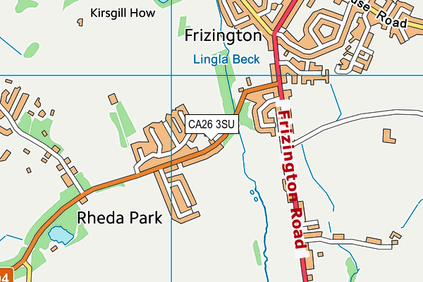 CA26 3SU map - OS VectorMap District (Ordnance Survey)