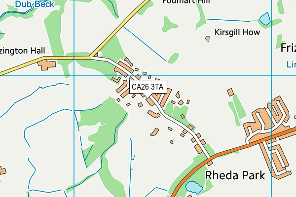 CA26 3TA map - OS VectorMap District (Ordnance Survey)