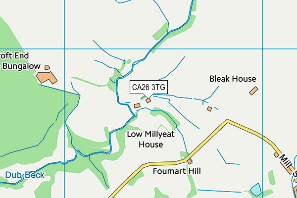 CA26 3TG map - OS VectorMap District (Ordnance Survey)