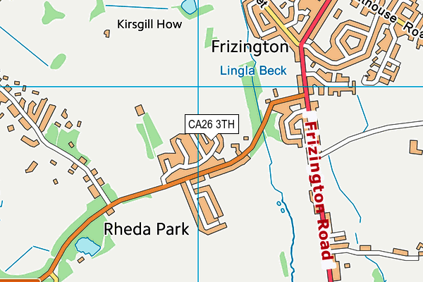 CA26 3TH map - OS VectorMap District (Ordnance Survey)