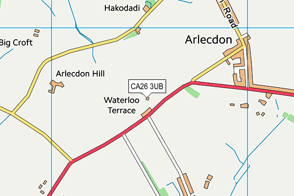 CA26 3UB map - OS VectorMap District (Ordnance Survey)