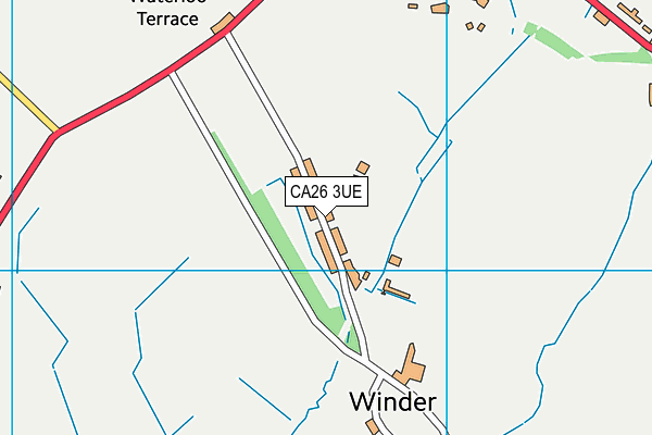 CA26 3UE map - OS VectorMap District (Ordnance Survey)