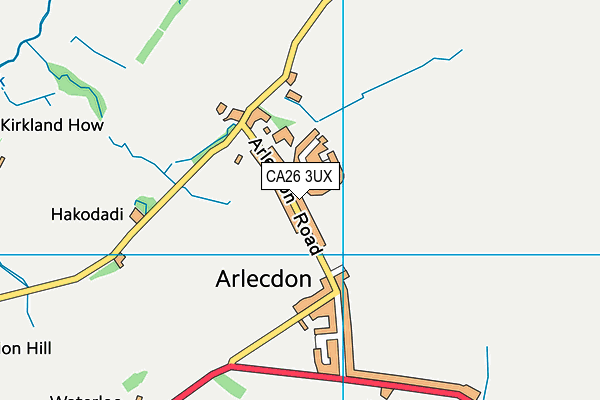 CA26 3UX map - OS VectorMap District (Ordnance Survey)