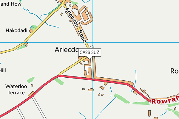 CA26 3UZ map - OS VectorMap District (Ordnance Survey)