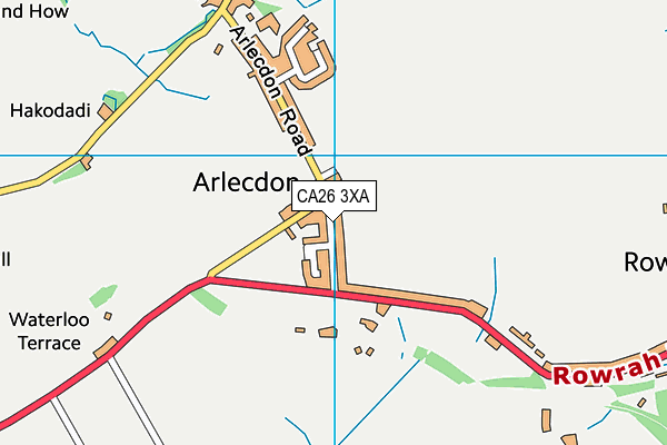 Arlecdon Primary School map (CA26 3XA) - OS VectorMap District (Ordnance Survey)