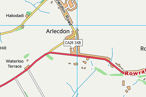 CA26 3XB map - OS VectorMap District (Ordnance Survey)