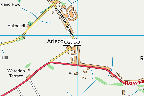 Fairfield (Arlecdon Arlfc) map (CA26 3XD) - OS VectorMap District (Ordnance Survey)