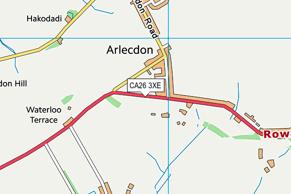 CA26 3XE map - OS VectorMap District (Ordnance Survey)