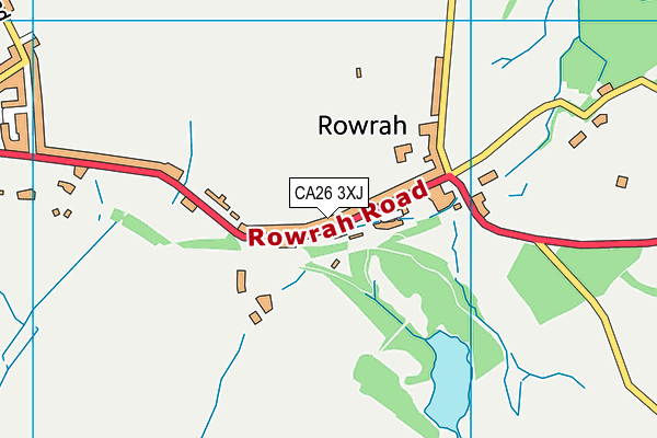 CA26 3XJ map - OS VectorMap District (Ordnance Survey)