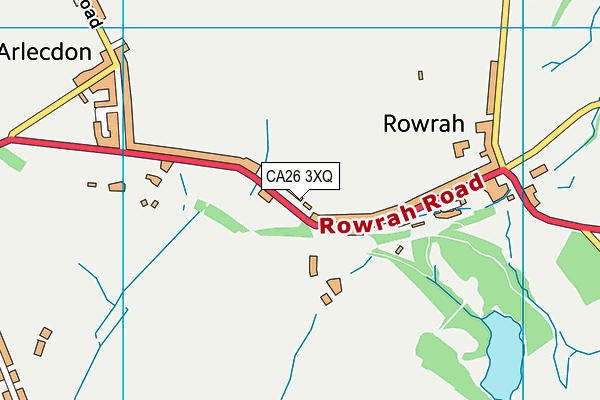 CA26 3XQ map - OS VectorMap District (Ordnance Survey)