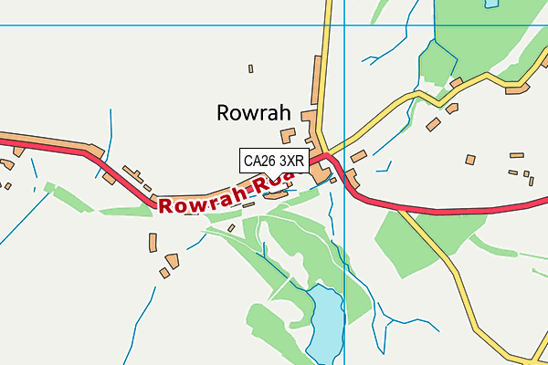 CA26 3XR map - OS VectorMap District (Ordnance Survey)