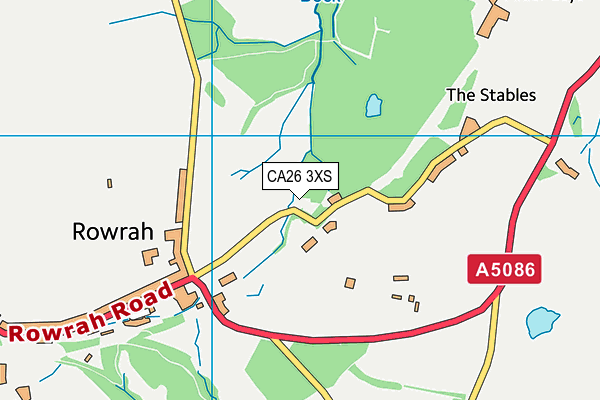 CA26 3XS map - OS VectorMap District (Ordnance Survey)