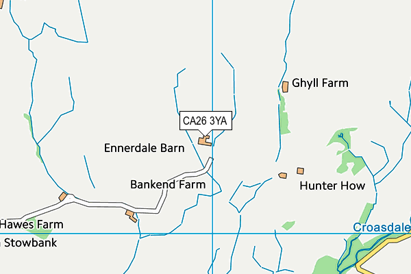 CA26 3YA map - OS VectorMap District (Ordnance Survey)