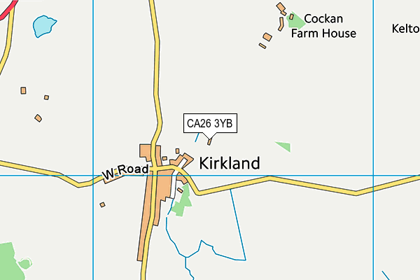 Kirkland Childrens Playground (Closed) map (CA26 3YB) - OS VectorMap District (Ordnance Survey)
