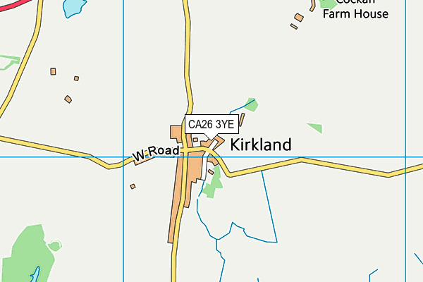 CA26 3YE map - OS VectorMap District (Ordnance Survey)