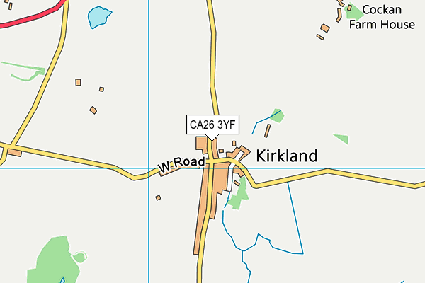 CA26 3YF map - OS VectorMap District (Ordnance Survey)