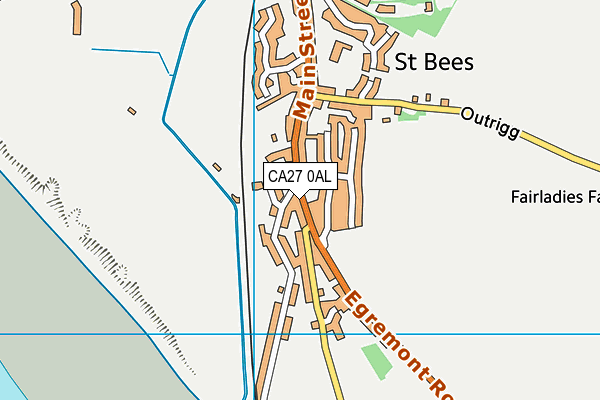 CA27 0AL map - OS VectorMap District (Ordnance Survey)