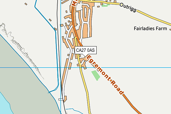 CA27 0AS map - OS VectorMap District (Ordnance Survey)