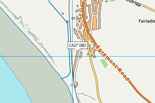 CA27 0BD map - OS VectorMap District (Ordnance Survey)