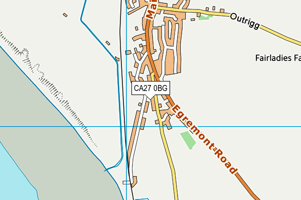 CA27 0BG map - OS VectorMap District (Ordnance Survey)