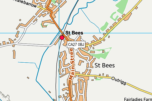 CA27 0BJ map - OS VectorMap District (Ordnance Survey)