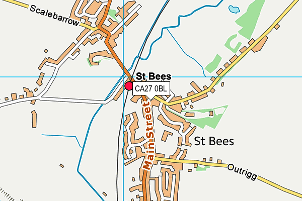 CA27 0BL map - OS VectorMap District (Ordnance Survey)