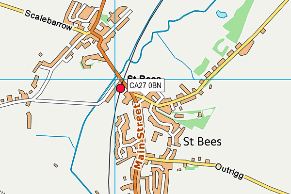 CA27 0BN map - OS VectorMap District (Ordnance Survey)