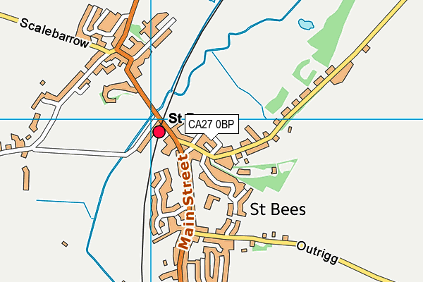 CA27 0BP map - OS VectorMap District (Ordnance Survey)